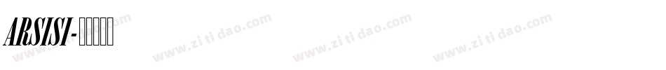 ARSISI字体转换