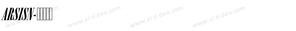 ARSISN字体转换