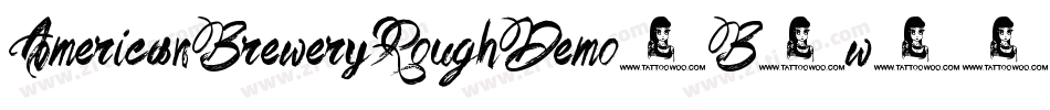 AmericanBreweryRoughDemo-B1w8字体转换