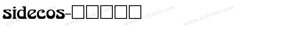 sidecos字体转换