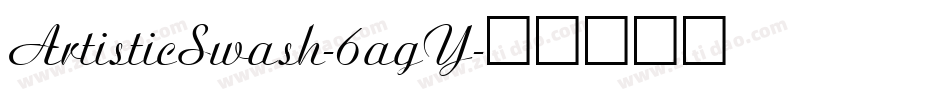ArtisticSwash-6agY字体转换