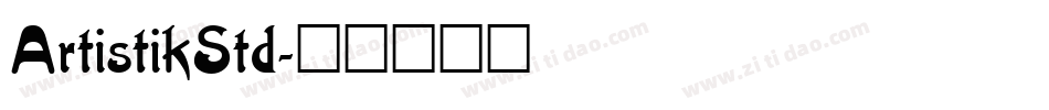 ArtistikStd字体转换