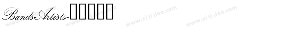Bands-Artists字体转换