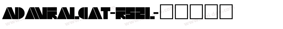 Admiralcat-R52l字体转换