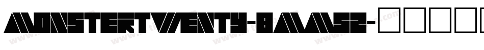 MonsterTwenty-8MM52字体转换
