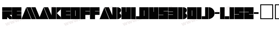 Remakeoffabulous3Bold-1j52字体转换