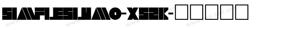 SimpleSlumG-x52K字体转换