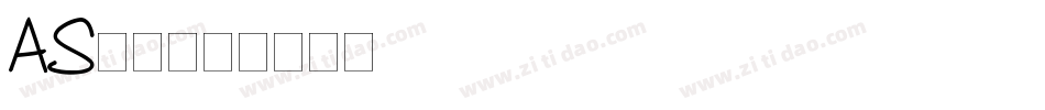 AS字库字体转换