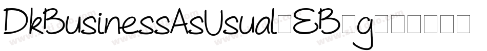 DkBusinessAsUsual-EB1g字体转换