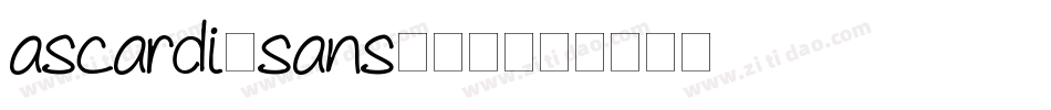 ascardi_sans转换器字体转换