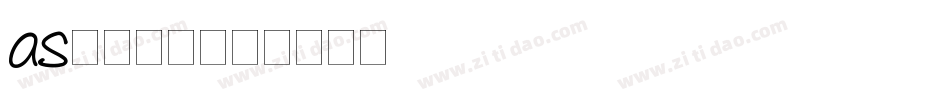 as更改字库字体转换