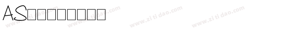 AS字库字体转换