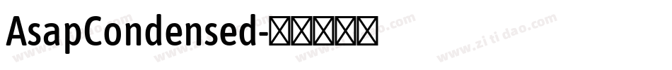AsapCondensed字体转换