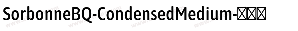 SorbonneBQ-CondensedMedium字体转换