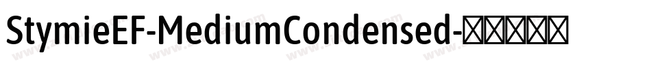 StymieEF-MediumCondensed字体转换
