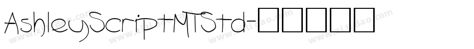 AshleyScriptMTStd字体转换
