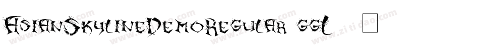 AsianSkylineDemoRegular-ggL5字体转换