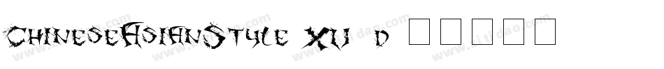 ChineseAsianStyle-XV8d字体转换