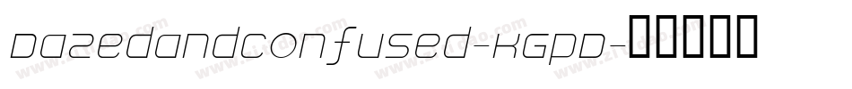Dazedandconfused-KGpD字体转换