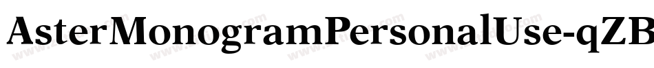 AsterMonogramPersonalUse-qZBx2字体转换