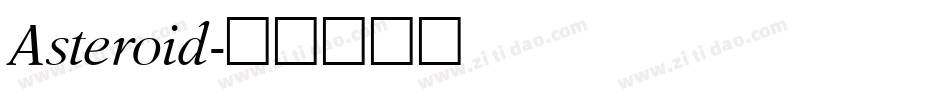 Asteroid字体转换