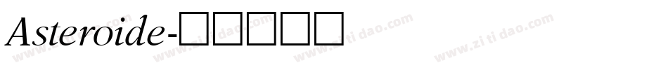 Asteroide字体转换