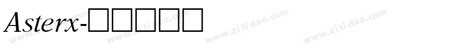 Asterx字体转换