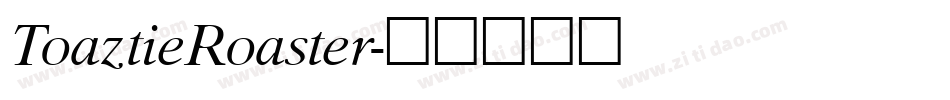 ToaztieRoaster字体转换