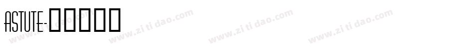 ASTUTE字体转换