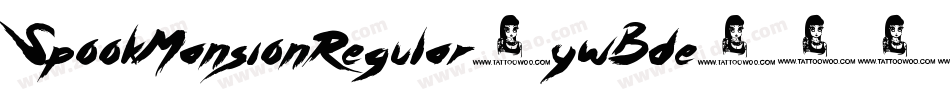 SpookMansionRegular-ywBde字体转换