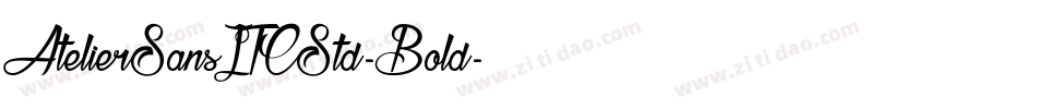 AtelierSansITCStd-Bold字体转换