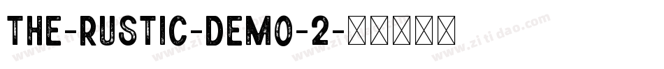The-Rustic-Demo-2字体转换