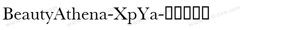 BeautyAthena-XpYa字体转换