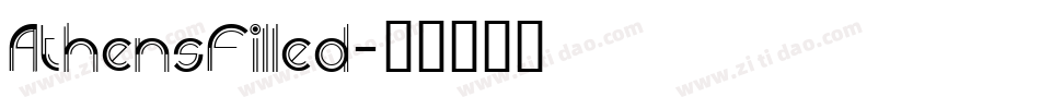 AthensFilled字体转换