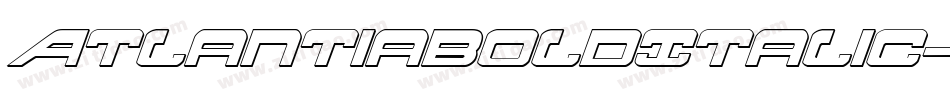 AtlantiaBoldItalic-l65Z字体转换