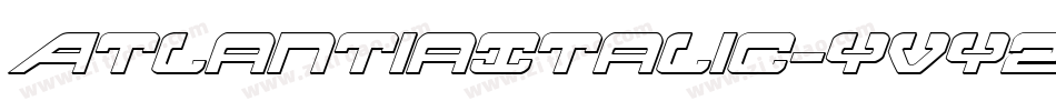 AtlantiaItalic-yvy2字体转换