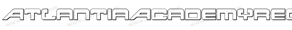 AtlantiaAcademyRegular-8PLZ字体转换