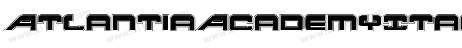 AtlantiaAcademyItalic-Y6Jy字体转换