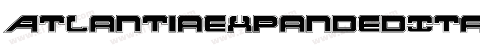 AtlantiaExpandedItalic-6m4o字体转换