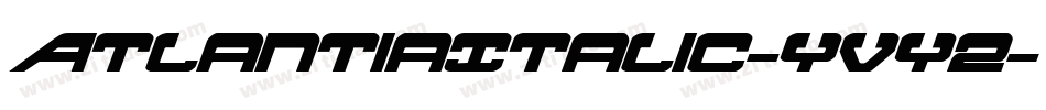 AtlantiaItalic-yvy2字体转换