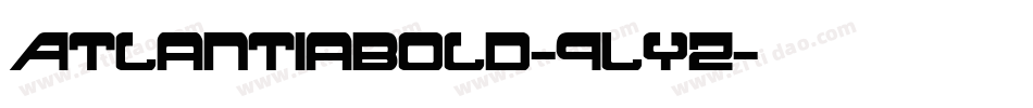 AtlantiaBold-9LyZ字体转换