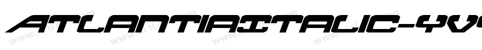 AtlantiaItalic-yvy2字体转换