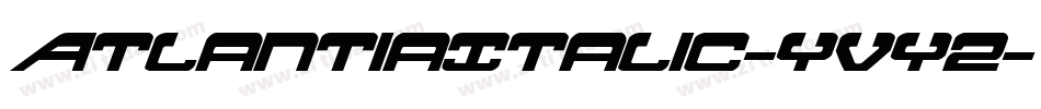 AtlantiaItalic-yvy2字体转换