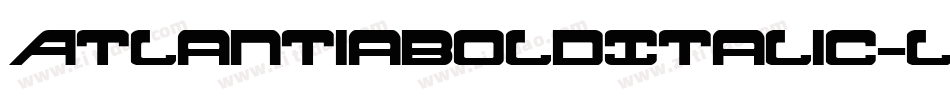 AtlantiaBoldItalic-l65Z字体转换