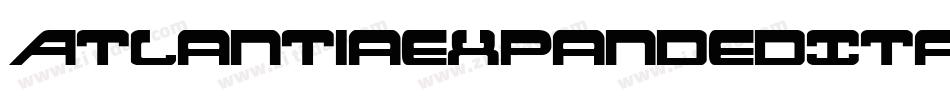 AtlantiaExpandedItalic-6m4o字体转换