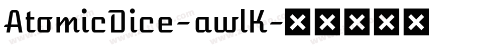 AtomicDice-awlK字体转换