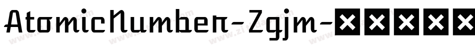 AtomicNumber-Zgjm字体转换