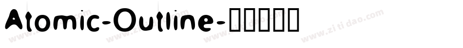 Atomic-Outline字体转换