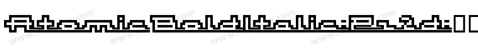 AtomicBoldItalic-Pz2d字体转换