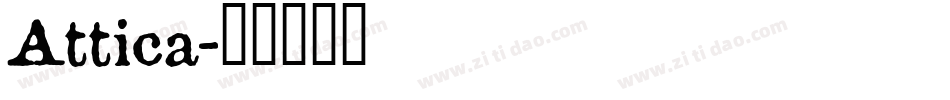 Attica字体转换
